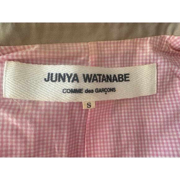 Junya Watanabe Comme Des Garçons Beige Cotton Blazer Womens Small Jacket sm s - Picture 3 of 5